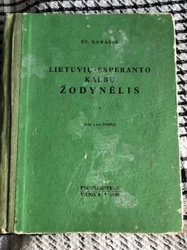 Lietuvių esperanto kalbų žodynėlis - St. Sabalis, knyga 2