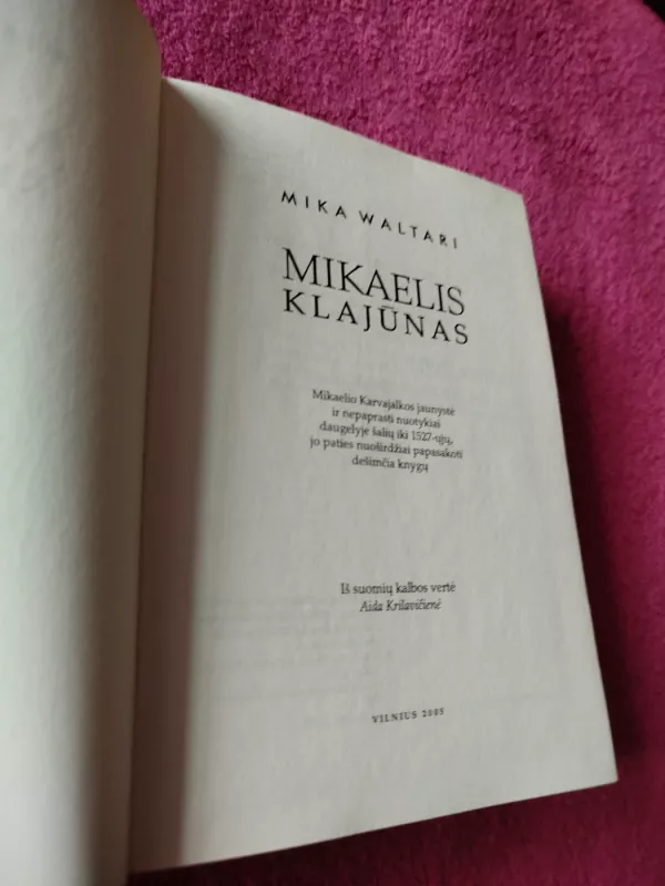 Mikaelis Klajūnas - Mika Waltari, knyga 3