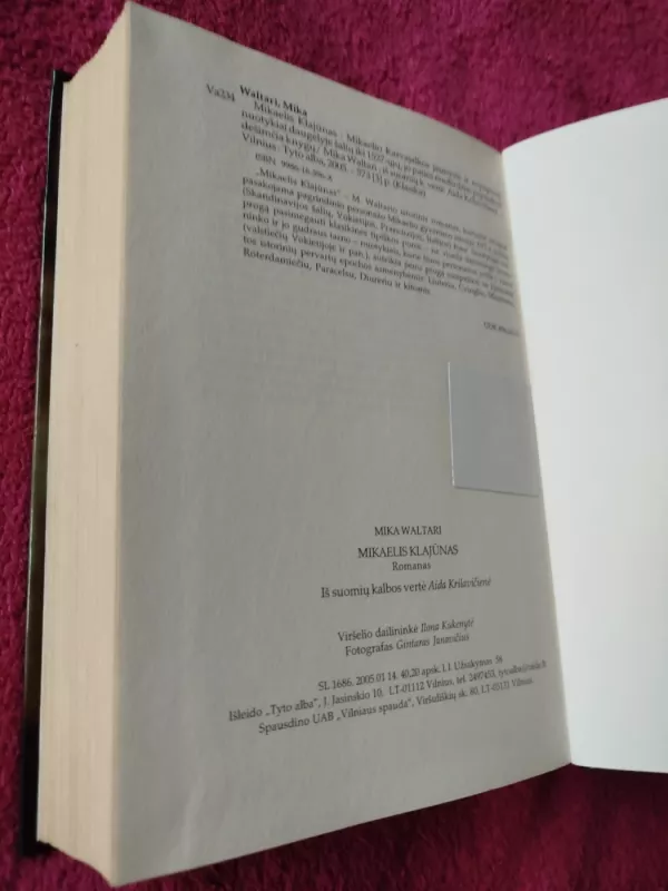 Mikaelis Klajūnas - Mika Waltari, knyga 5