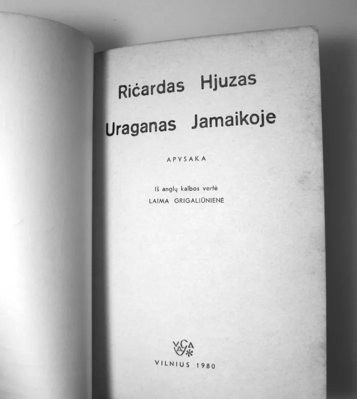 Uraganas Jamaikoje - Ričardas Hjuzas, knyga 6