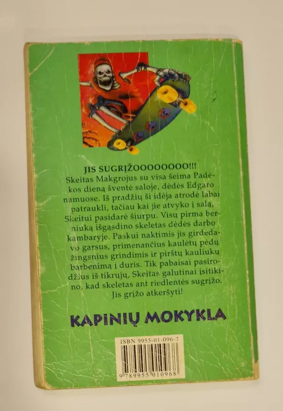 Kapinių mokykla. Skeleto kerštas - Tomas B. Stounas, knyga 3