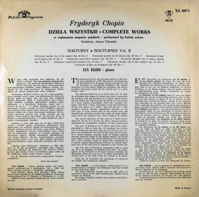 Šopenas Noktiurnai - Šopenas, plokštelė 3