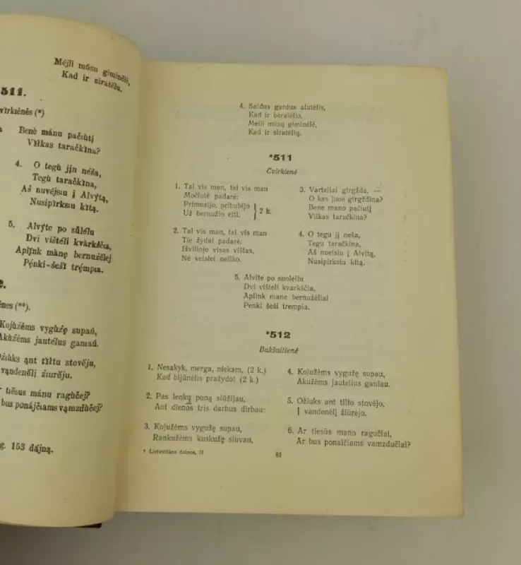 Lietuviškos dainos II tomas - Antanas Juška, knyga 4