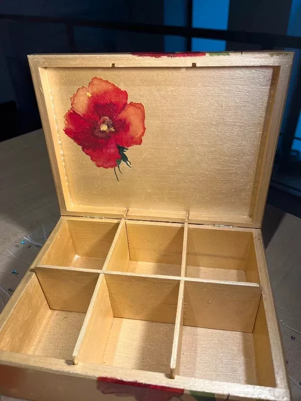 Medinė dežutė Aguonos - , namai ir interjeras 2