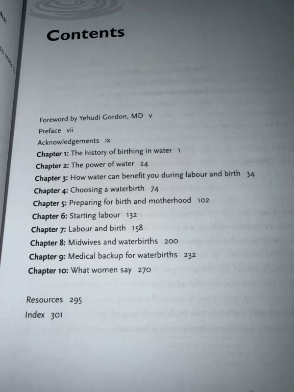 The Water Birth Book - Janet Balaskas, knyga 4