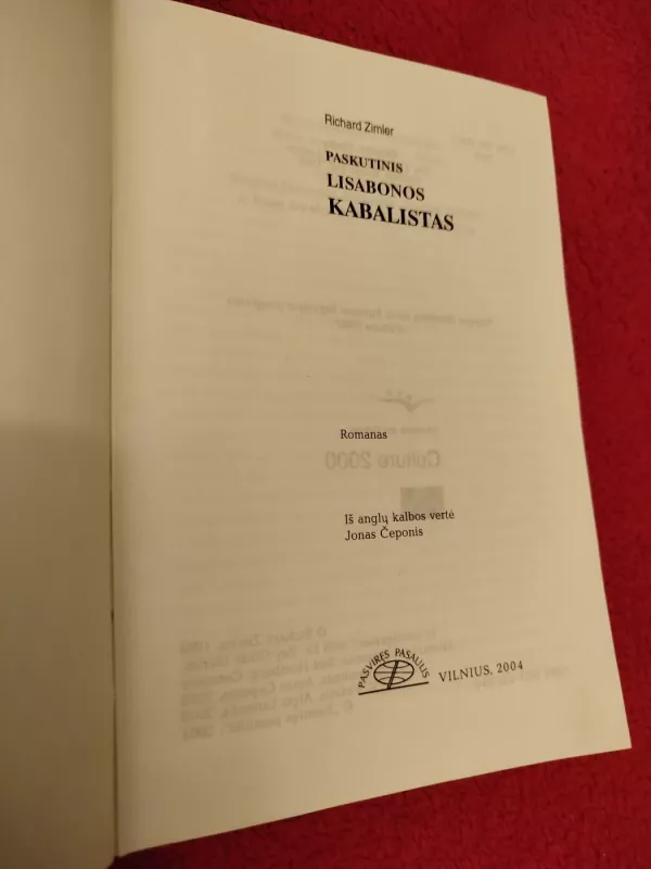 Paskutinis Lisabonos kabalistas - Richard Zimler, knyga 3