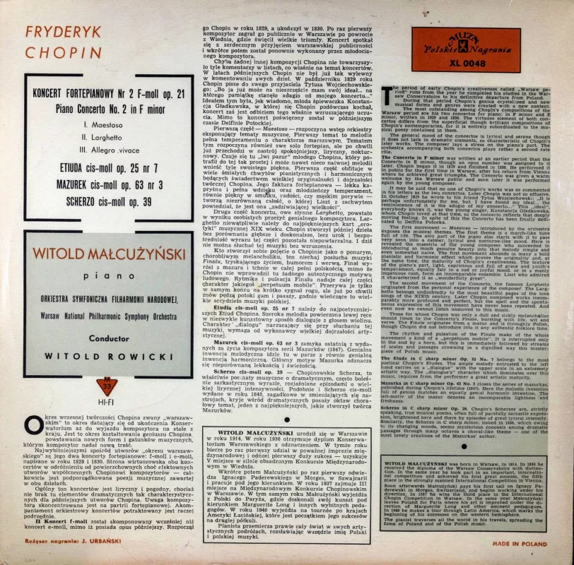 Witold Malcuzynki - Šopenas, plokštelė 3