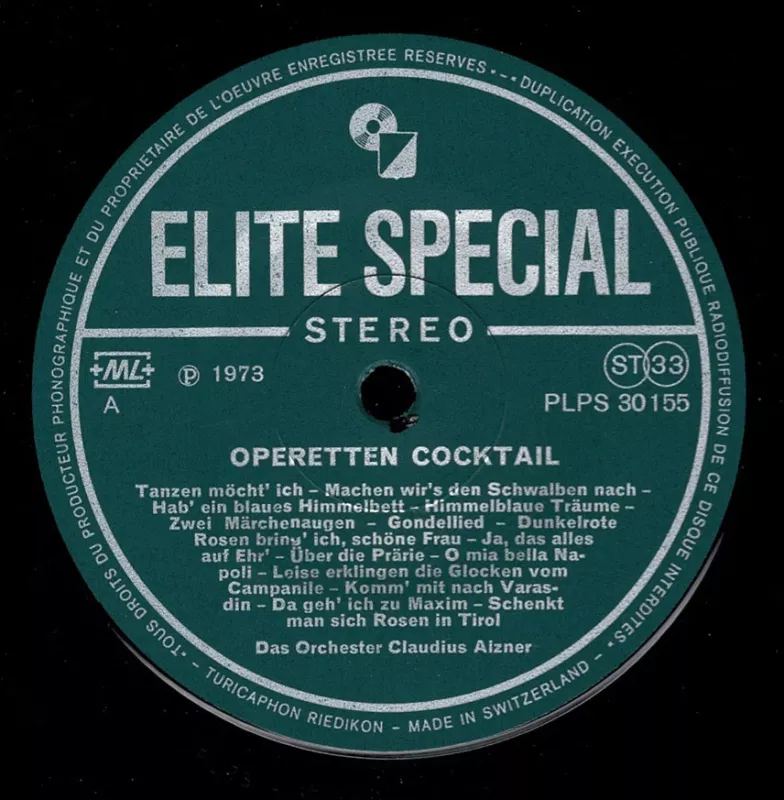 Operetten Coctail - Claudius Alzner Und Seine Solisten, plokštelė 4