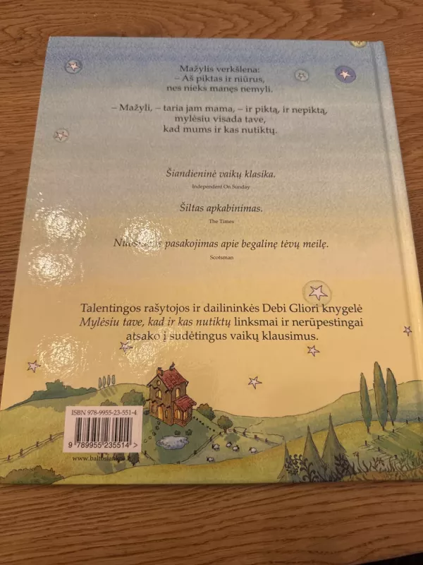 Mylėsiu tave, kad ir kas nutiktų - Debi Gliori, knyga 3