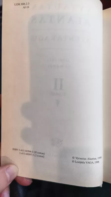 Šventaragis ( antras tomas) - Vytautas Alantas, knyga 6