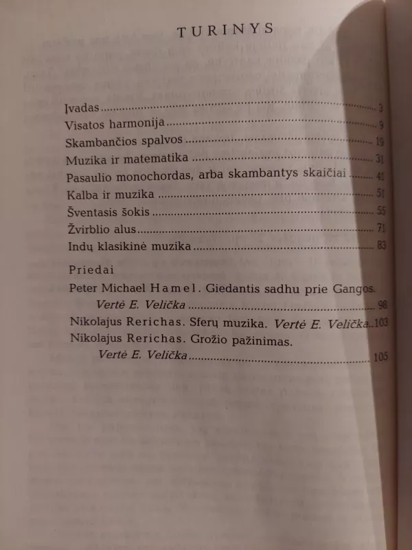 Muzika - mistinis visatos modelis - Eirimas Velička, knyga 4