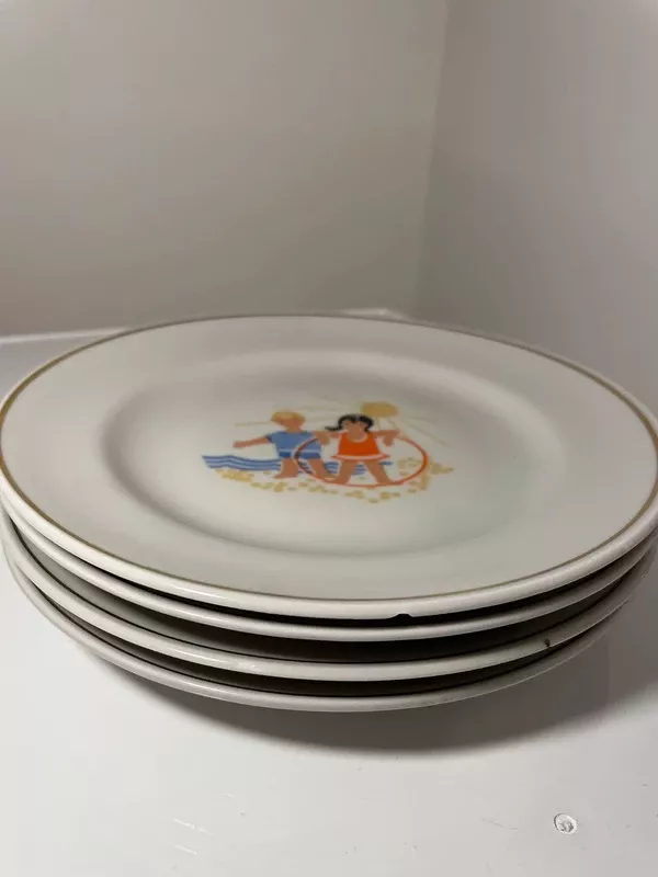 Rygos porceliano vaikiškos lėkštės - , namai ir interjeras 2