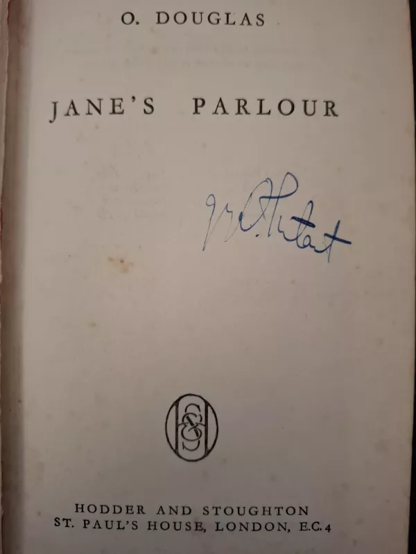 Jane's parlour - O.Douglas, knyga 6