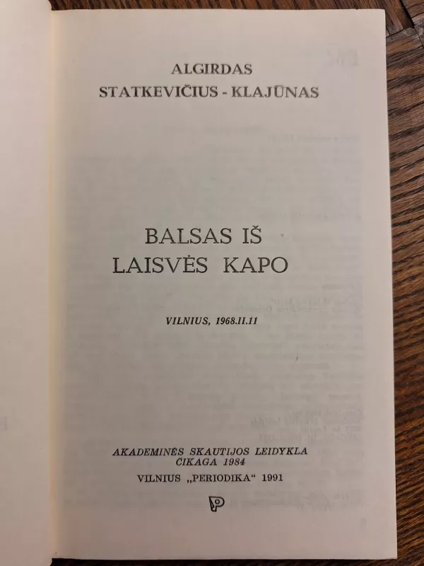 Balsas iš laisvės kapo - Autorių Kolektyvas, knyga 3