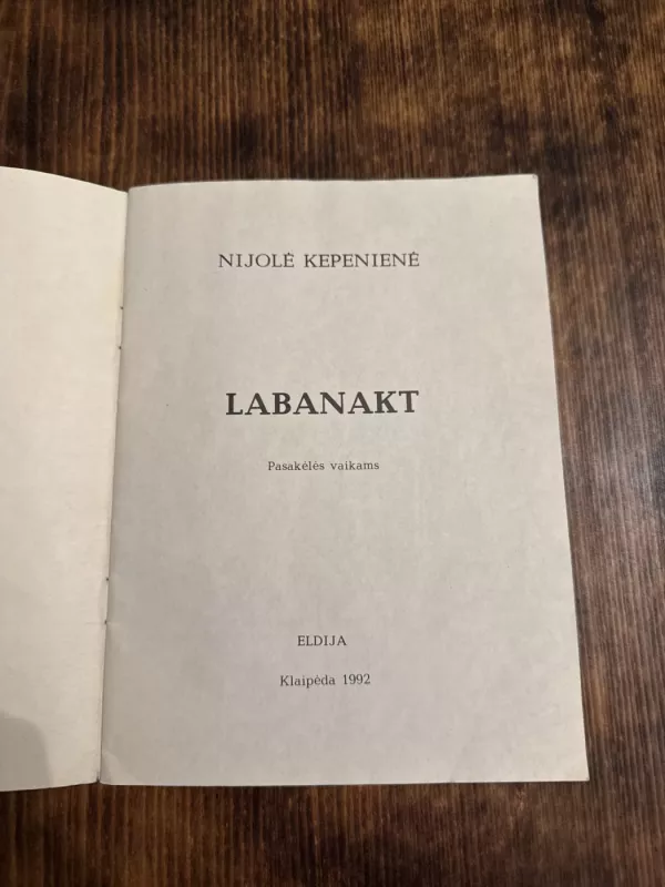 LABANAKT - Nijolė Kepenienė, knyga 3