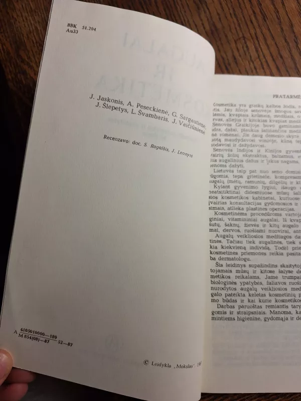 Augalai ir kosmetika - J. Jaskonis, knyga 4