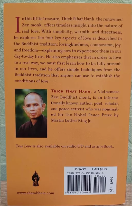 True Love: A practise for awakening the heart - Thich Nhat Hanh, knyga 3