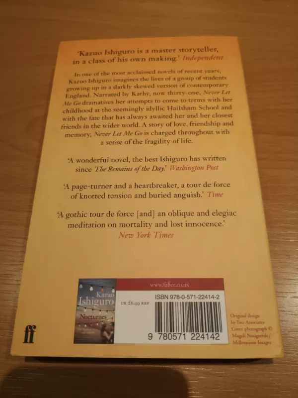 Never Let Me Go - Kazuo Ishiguro, knyga 3