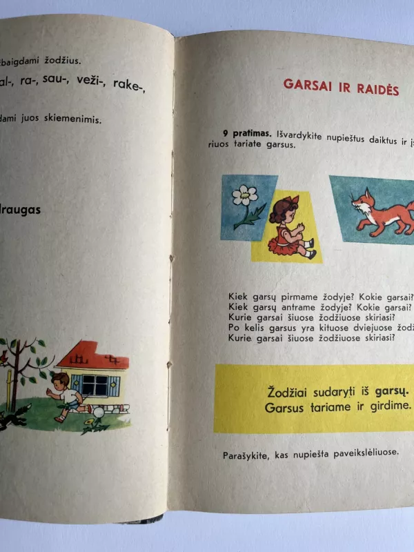 Lietuvių kalbos vadovėlis I klasei - M. Gylienė, knyga 6