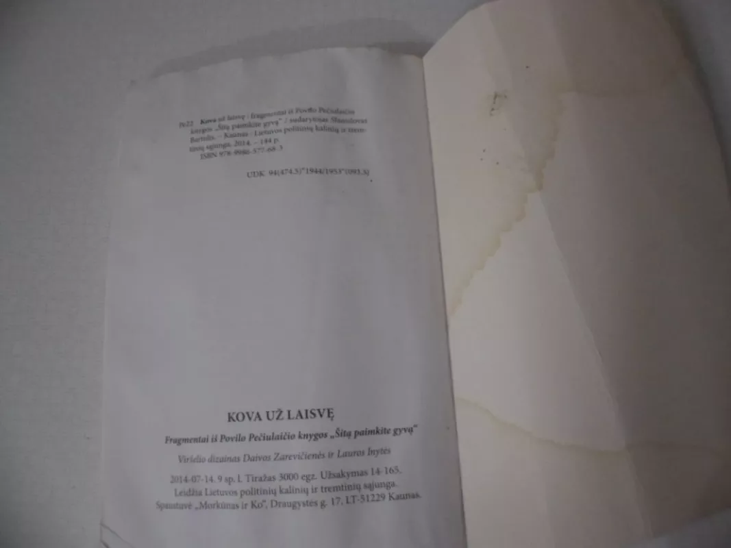 Kova už laisvę. Fragmentai iš Povilo Pečiulaičio knygos „Šitą paimkite gyvą“ - Povilas Pečiulaitis, knyga 4