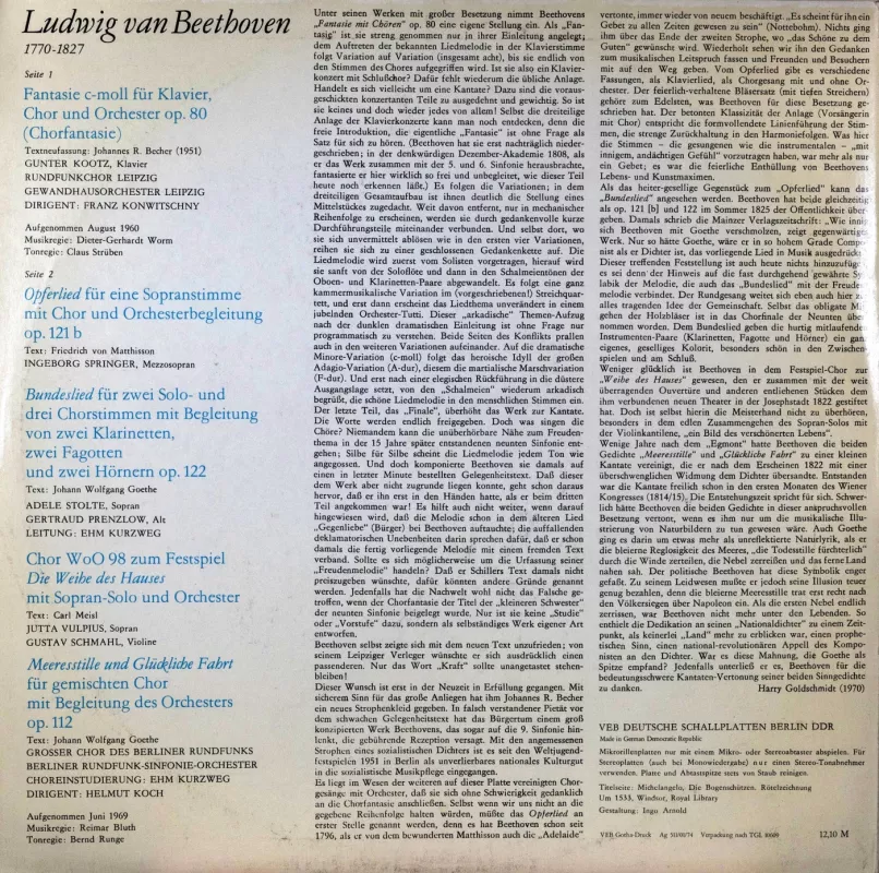 L. Beethoven. Gesamtausgabe - L. Bethovenas / L. Beethoven, plokštelė 3