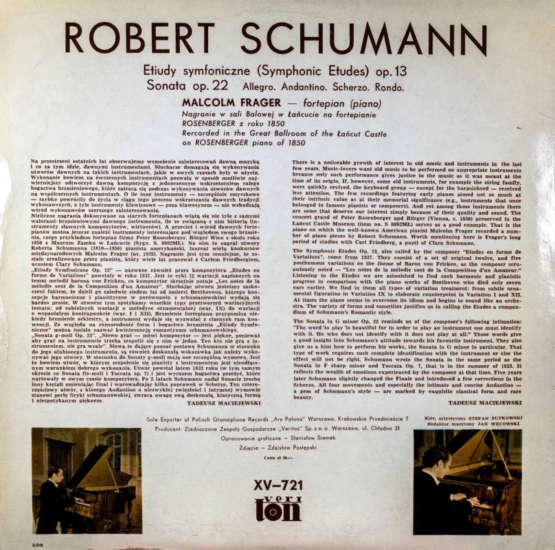 Robert Schumann. Symphonic etudes - Robert Schumann, plokštelė 3