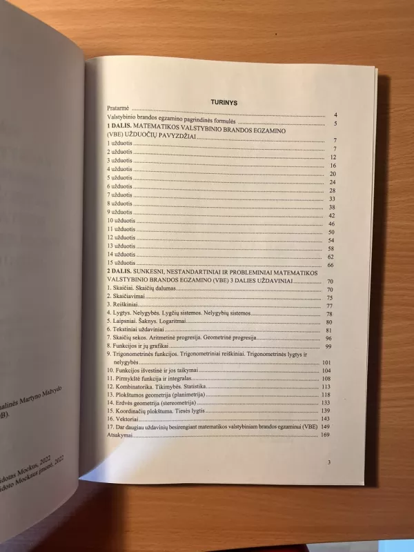 Matematikos valstybinio brandos egzamino (VBE) užduočių pavyzdžiai + sunkesni, nestandartiniai ir probleminiai egzamino užduoties 3 dalies uždaviniai - Vaidotas Mockus, knyga 4