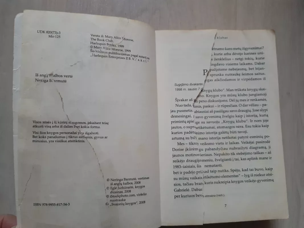 Knygų klubas - Mary Alice Monroe, knyga 3