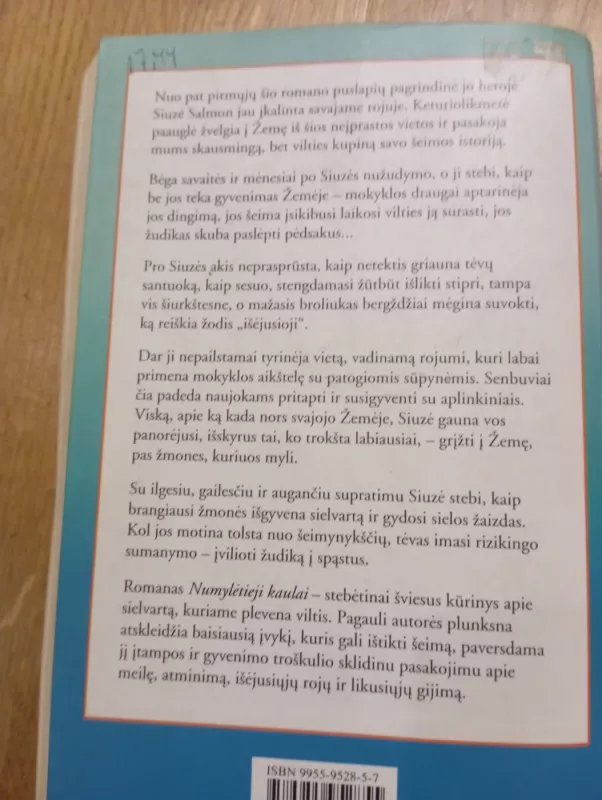 Numylėtieji kaulai - Alice Sebold, knyga 3