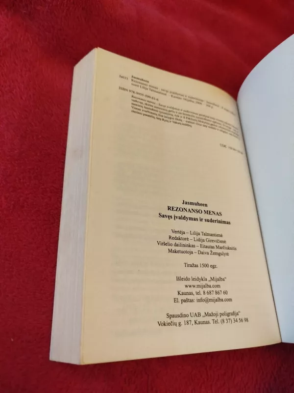 Rezonanso menas: savęs įvaldymas ir suderinamumas - Autorių Kolektyvas, knyga 5