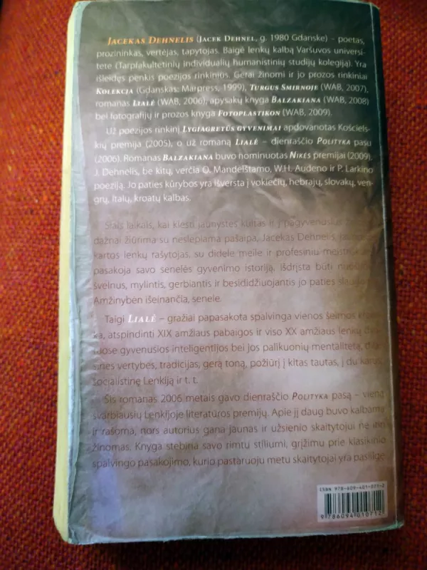 Lialė - Jacek Dehnel, knyga 3