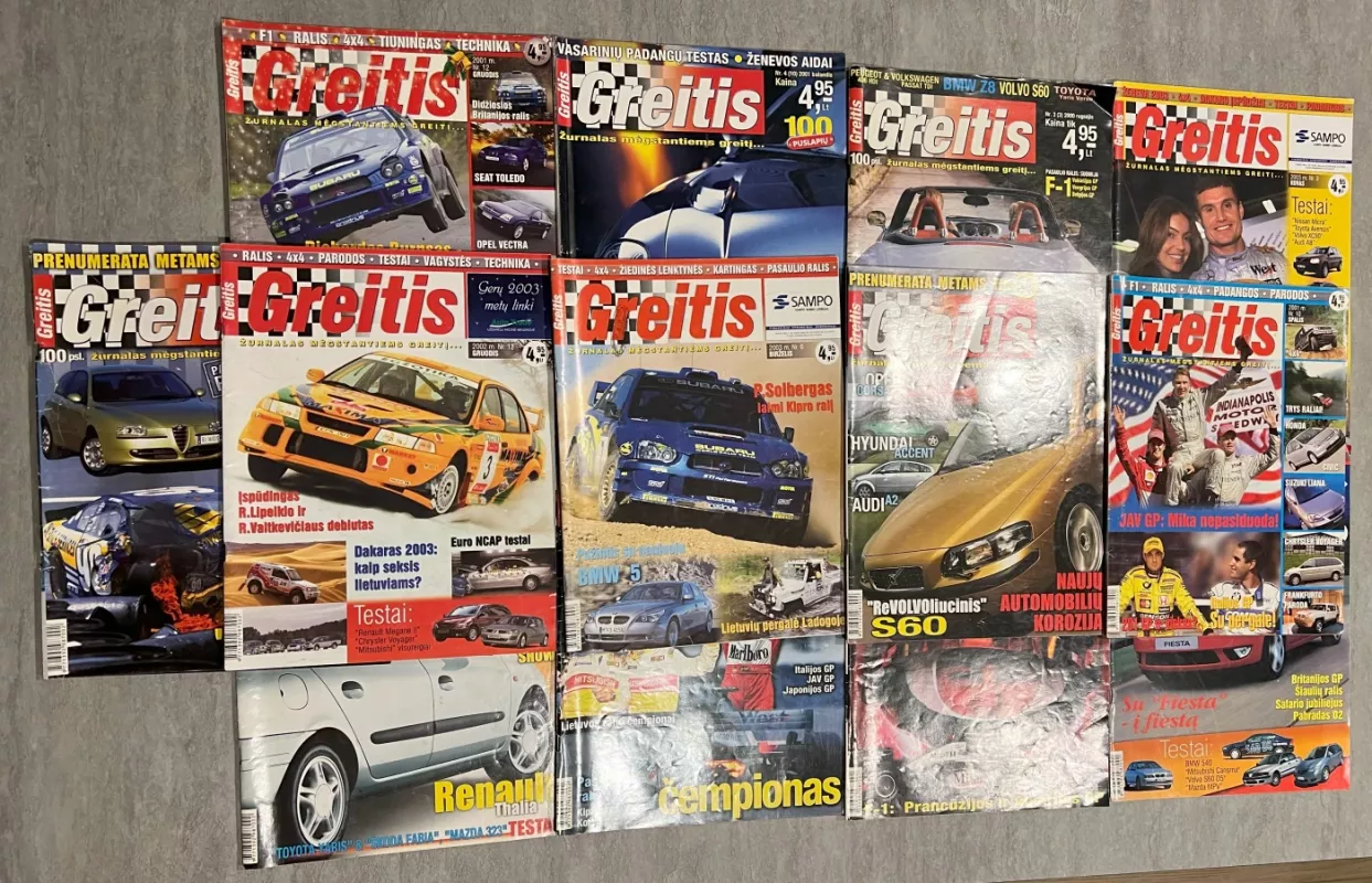 Žurnalas Greitis 2000-2003 m. (13 numerių) - Saulenis Pociūnas, knyga 3