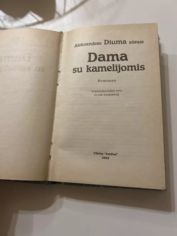 Dama su kamelijomis - Aleksandras Diuma, knyga 2