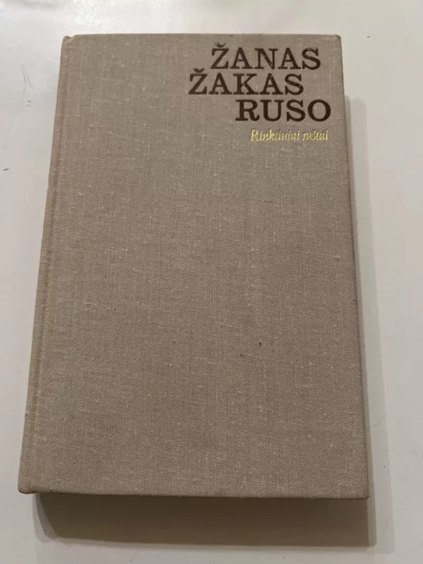 Rinktiniai raštai - Žanas Žakas Ruso, knyga 2
