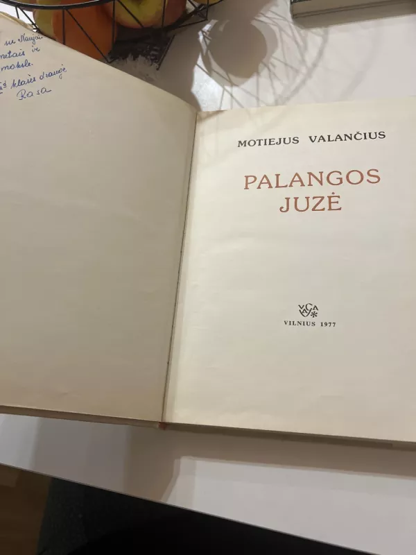 Palangos Juzė - Motiejus Valančius, knyga 2