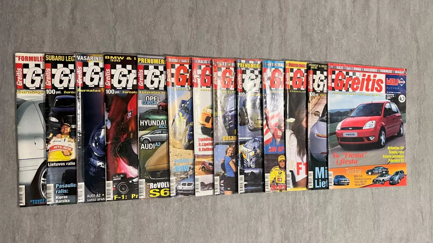 Žurnalas Greitis 2000-2003 m. (13 numerių) - Saulenis Pociūnas, knyga 4