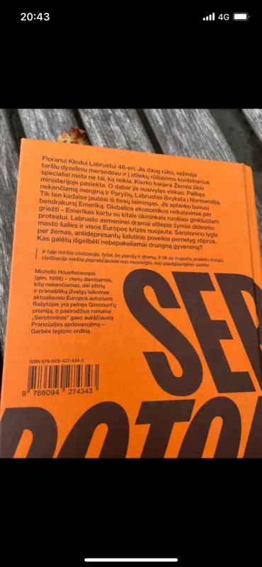 Serotoninas - Michel Houellebecq, knyga 3