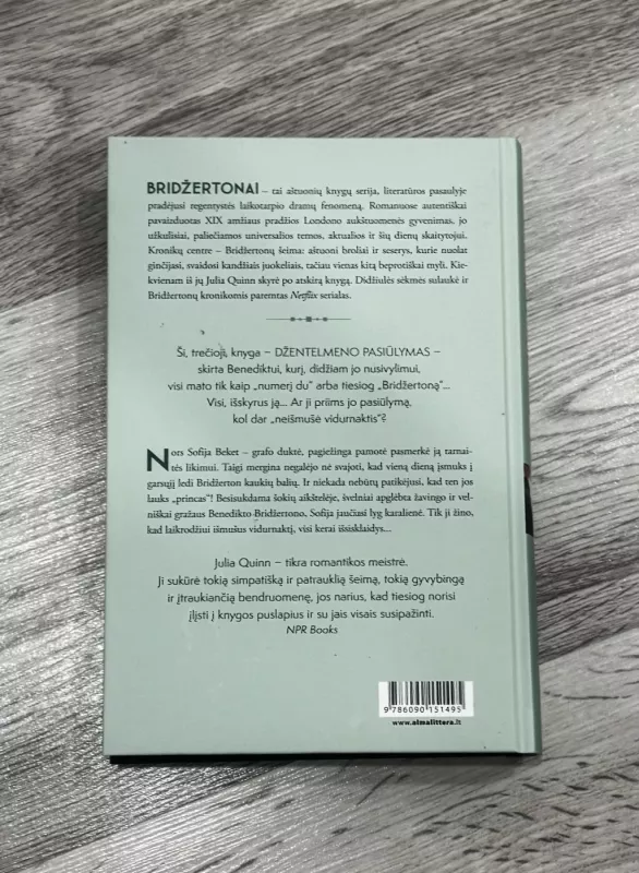 Bridžertonai: Džentelmeno pasiūlimas (Benedikto istorija) - Julia Quinn, knyga 3