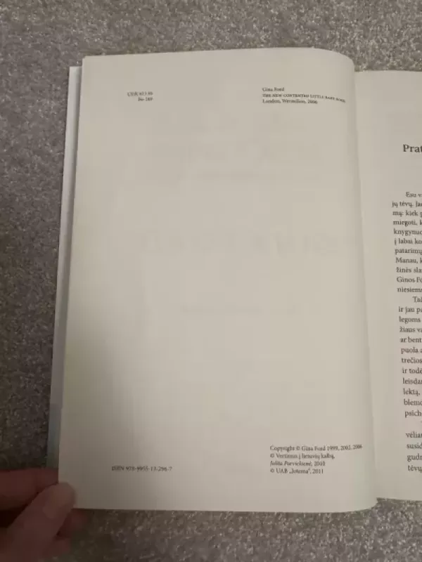 Sveiko kūdikio dienotvarkė - Gina Ford, knyga 4