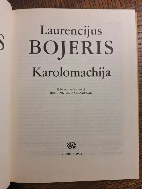 Karolomachija: Poema - Laurencijus Bojeris, knyga 3