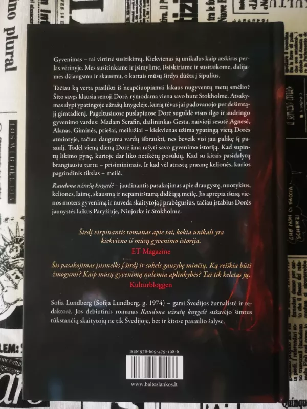 Raudona užrašų knygutė - Sofia Lundberg, knyga 3