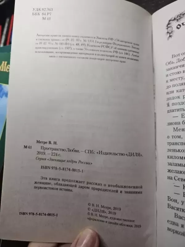 Prostranstvo liubvi - megre, knyga 3