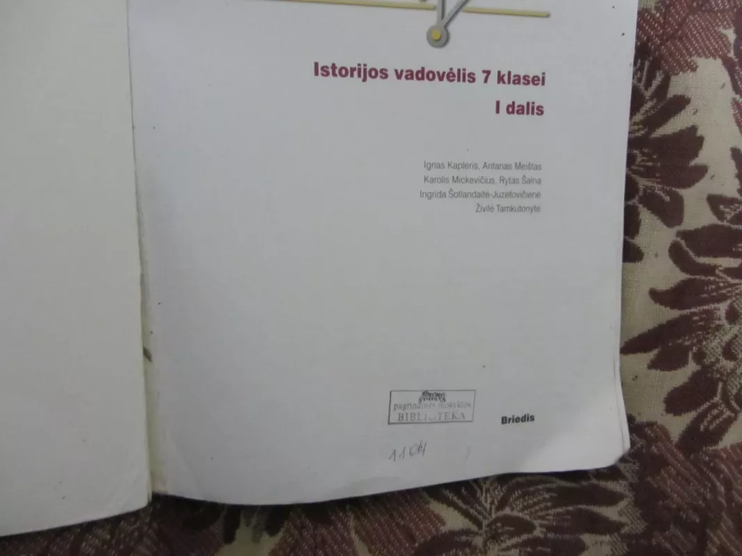 Laikas 7 klasei. (1 dalis) - Ignas Kapleris, Antanas  Meištas, Karolis  Mickevičius, ir kt. , knyga 3