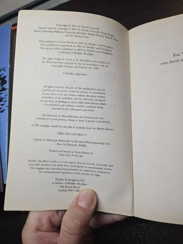 The constant gardener - John le Carre, knyga 3