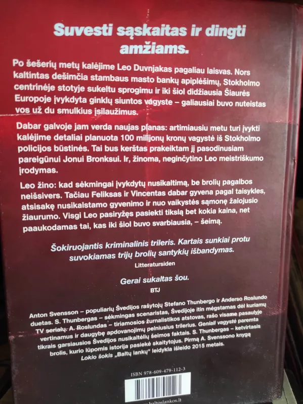 Geniali vagystė - Anton Svensson, knyga 3