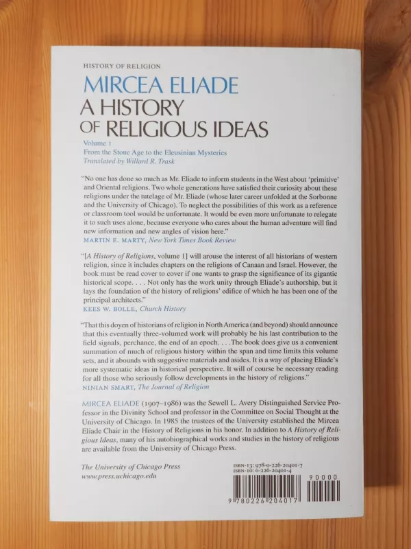 A History of Religious Ideas, Volume 1 - Mircea Eliade, knyga 3