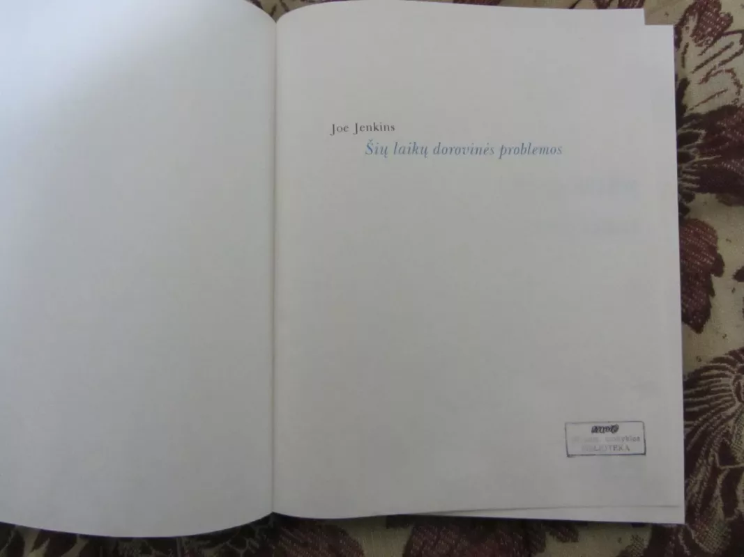 Šių laikų dorovinės problemos - Joe Jenkins, knyga 3