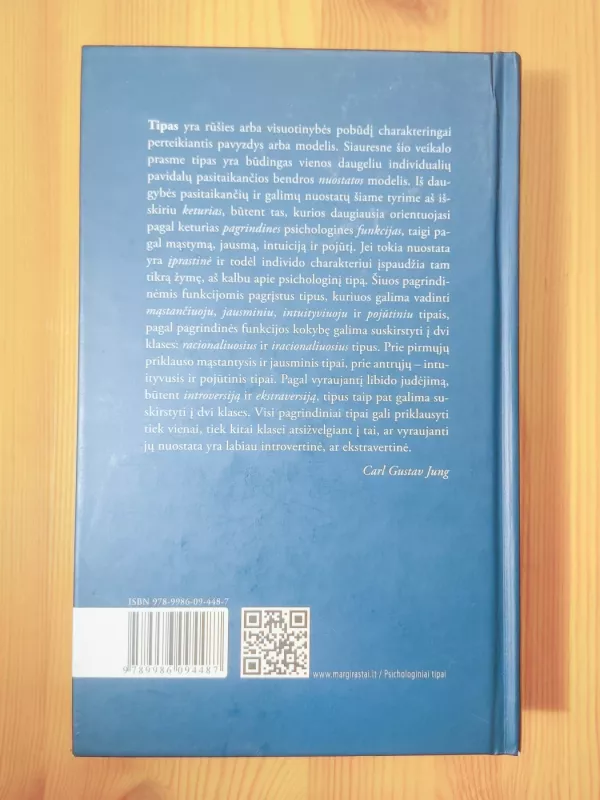 Psichologiniai tipai - Carl Gustav Jung, knyga 3