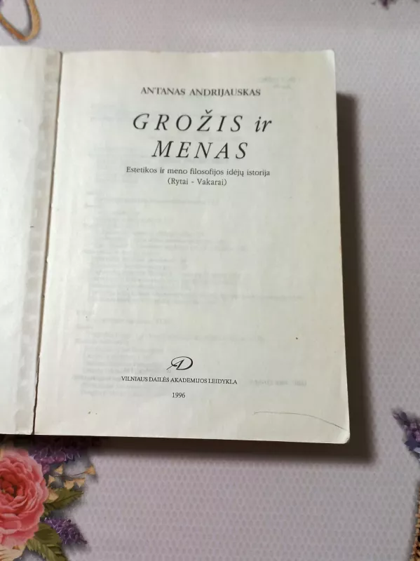 Grožis ir menas - Antanas Andrijauskas, knyga 3