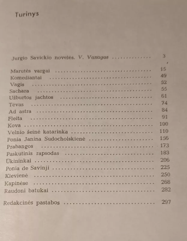 Novelės - Jurgis Savickis, knyga 4
